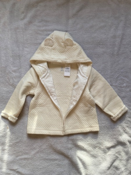 Quilted zip teddy bear hoody , Kids 24 Month (18-24M)