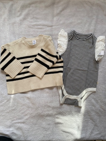 Striped sweater & top, Kids 24 Month (18-24M)