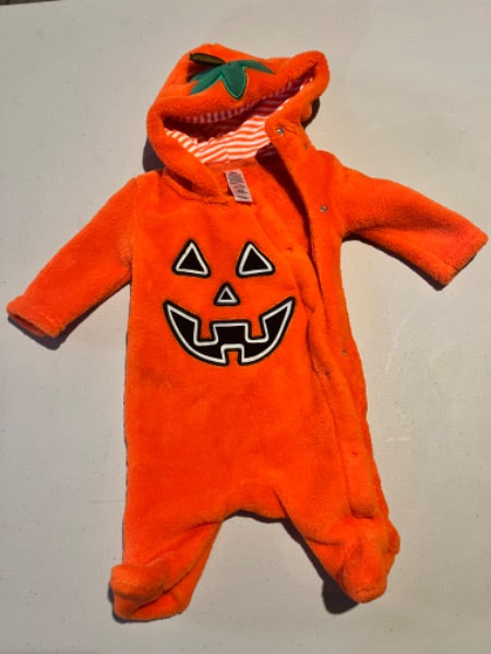 Halloween pumpkin fleece one piece