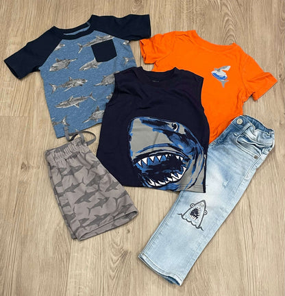 Lot of Shark theme clothes, size 2T, VGUC (Old Navy, TCP, Gap kids), Kids 2T