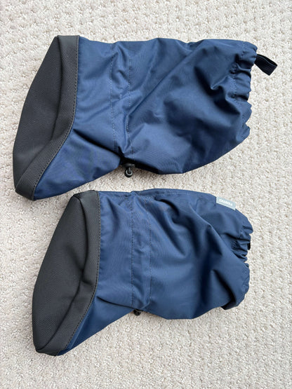 NEW - navy soft winter boots for babies, fleece lined, 1-2 year, Shoes 4.5 (Walkers:12-24 mth)