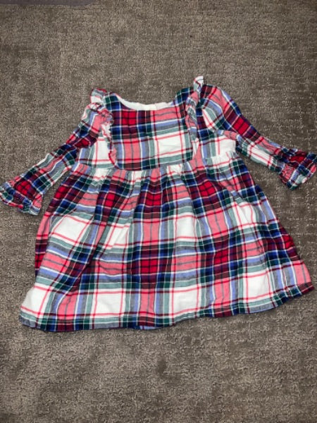 Girls - Gap 3-6m plaid dress, Kids 6 Month (3-6M)