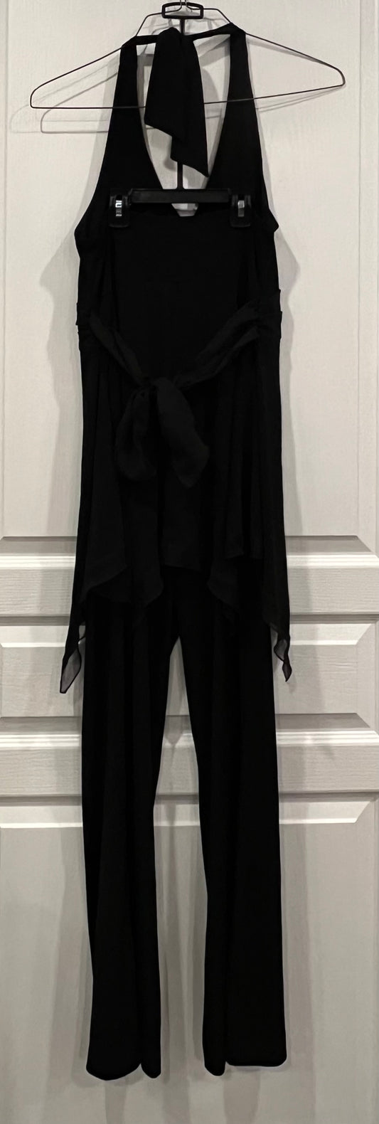 VGUC, Black Dressy Pant Romper, Maternity Jumpsuit, size  XS/S, Maternity S (4-6)