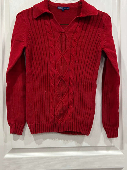 VGUC, Red Knit Maternity Sweater from Thyme Maternity, size Medium, Maternity M (8-10)