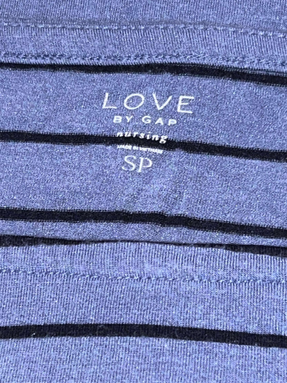 VGUC, Soft 3/4 length sleeve Cornflower Blue with navy stripes Nursing Top from GAP, size Small. (Postpartum), Maternity S (4-6)