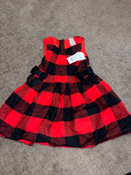 Carters 2T plaid Christmas dress