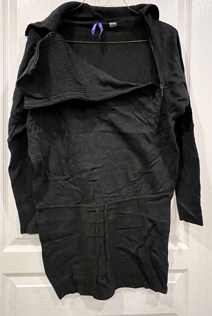 EUC, L/S Dark Grey Tunic Maternity Sweater from Seraphine, size US 8, Maternity M (8-10)