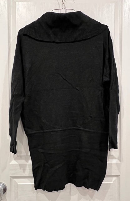 EUC, L/S Dark Grey Tunic Maternity Sweater from Seraphine, size US 8, Maternity M (8-10)