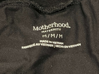 VGUC, Black Maternity Athletic Capris/Crops from Motherhood Maternity, size Medium, Maternity M (8-10)
