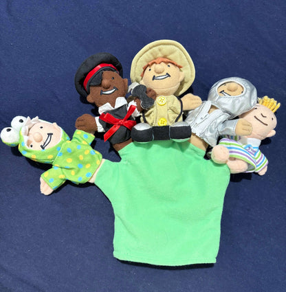 Finger puppet glove, astronaut, safari guide, pirate, baby, alien