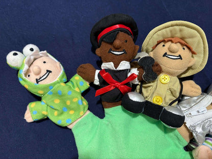 Finger puppet glove, astronaut, safari guide, pirate, baby, alien