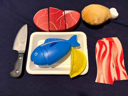 Hape - wooden food set, retails $37