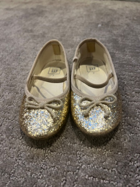 Gap gold ballet flats - 7 toddler , Shoes 7 (Walkers:12-24 mth)