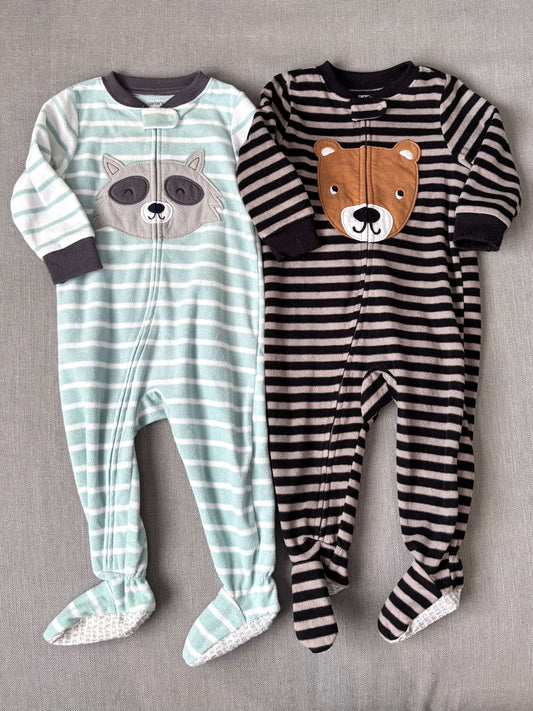 2 x zip up winter sleepers 9 - 12 months Carters, Kids 12 Month (9-12M)