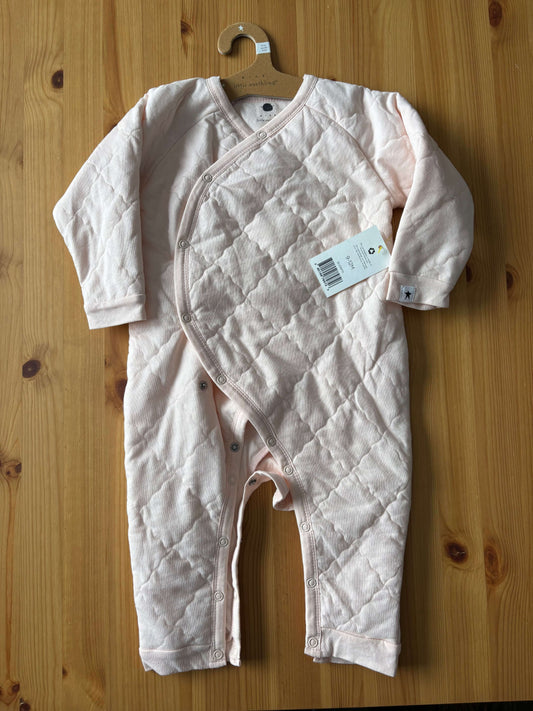 9-12m Rise Little Earthling quilted one piece , Kids 12 Month (9-12M)