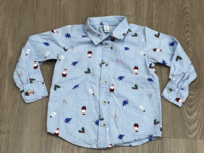VGUC,  Old Navy, Holiday Dress Shirt, Kids 4/4T