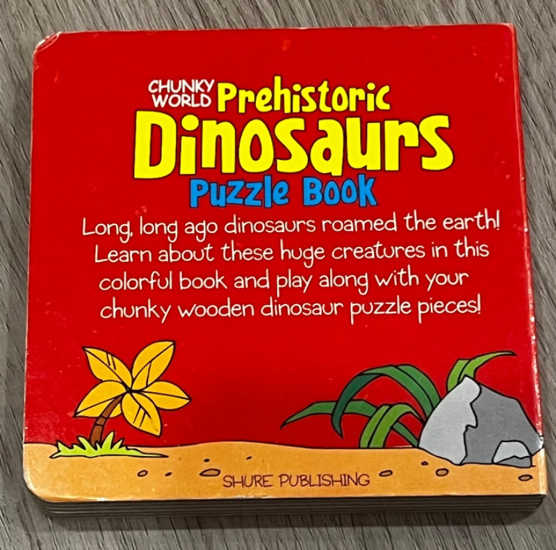 Chunky World Puzzle & Book, My Prehistoric Dinosaurs