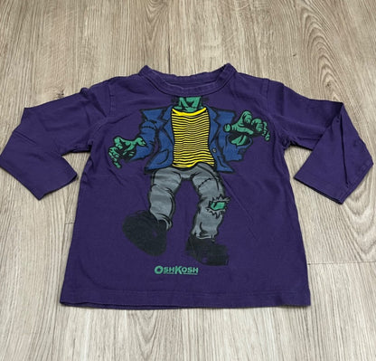 OshKosh, L/S Frankenstein T-shirt, size 3T (Halloween shirt) , Kids 3T