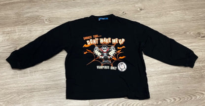 Black, Halloween Vampire L/S T-shirt, Size 4T, Kids 4/4T