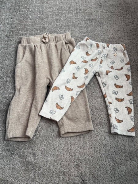 Boys - Zara 9-12 leggings bundle , Kids 9 Month (6-9M)