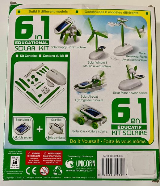 6 in 1 Solar Kit - New in box