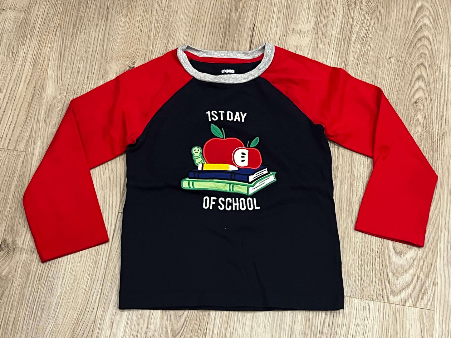 Gymboree, Boys First (1st) Day of School L/S Shirt, size 4T, EUC, Kids 4/4T
