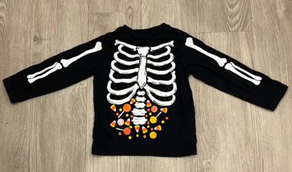 VGUC, LS Skeleton shirt, size 2T, Kids 2T