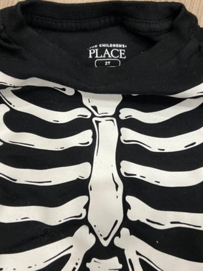 VGUC, LS Skeleton shirt, size 2T, Kids 2T