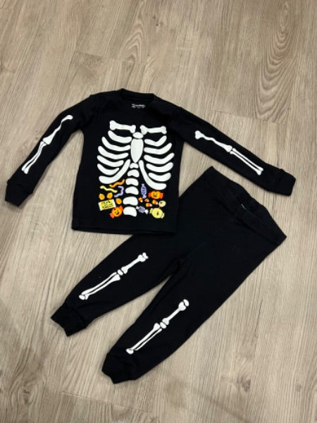 VGUC, Skeleton pajamas, Size 9-12mos, Kids 9 Month (6-9M)