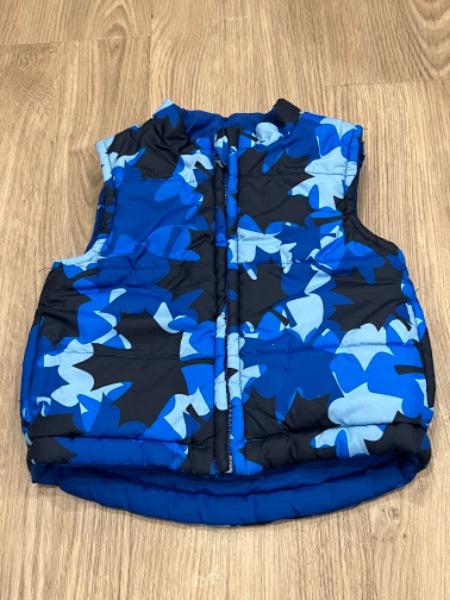 VGUC, Reversible blue Puffer Vest, Size 6mos, Kids 6 Month (3-6M)