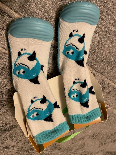 Mrs. Grippits walking socks - NWT, size 7, Shoes 7 (Walkers:12-24 mth)