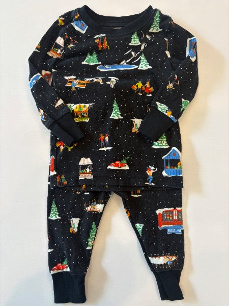 Christmas PJ set 6-12m (2 of 2, EUC), Kids 12 Month (9-12M)