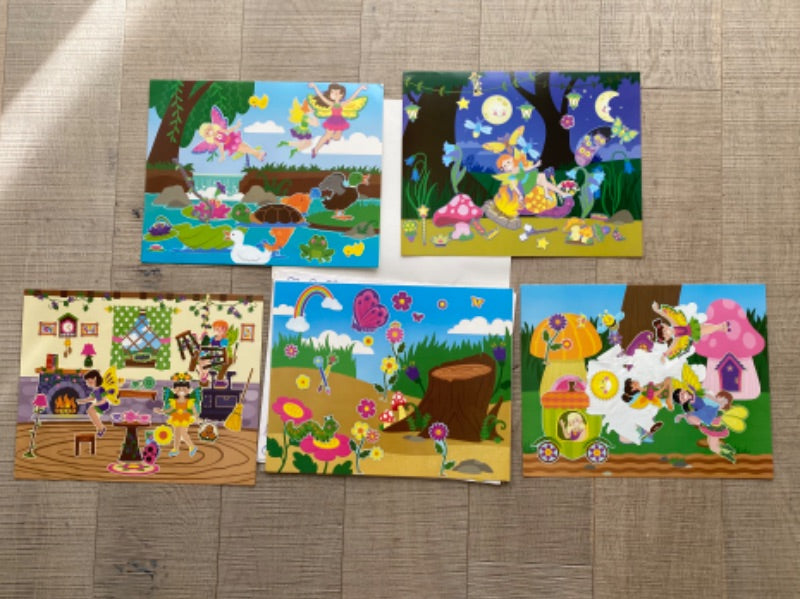 Melissa & Doug reusable sticker book - fairy scenes