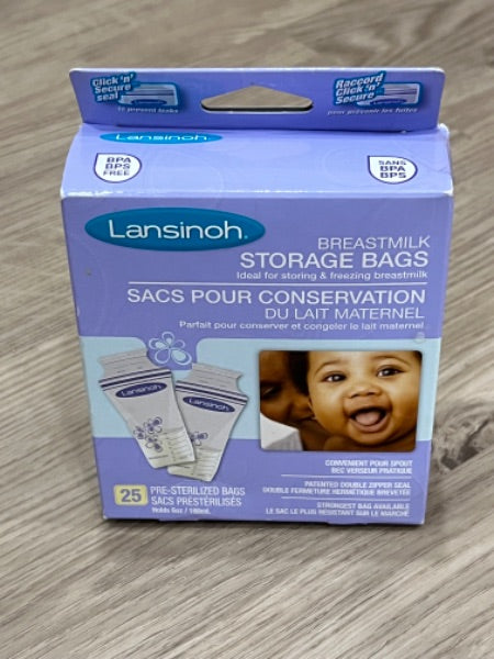 BNIB, Lansinoh Breast Milk Storage Bags