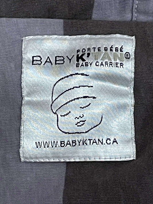 Baby Carrier, Baby K’Tan Brand, Grey Stripes, Very Good Used Condition (VGUC)