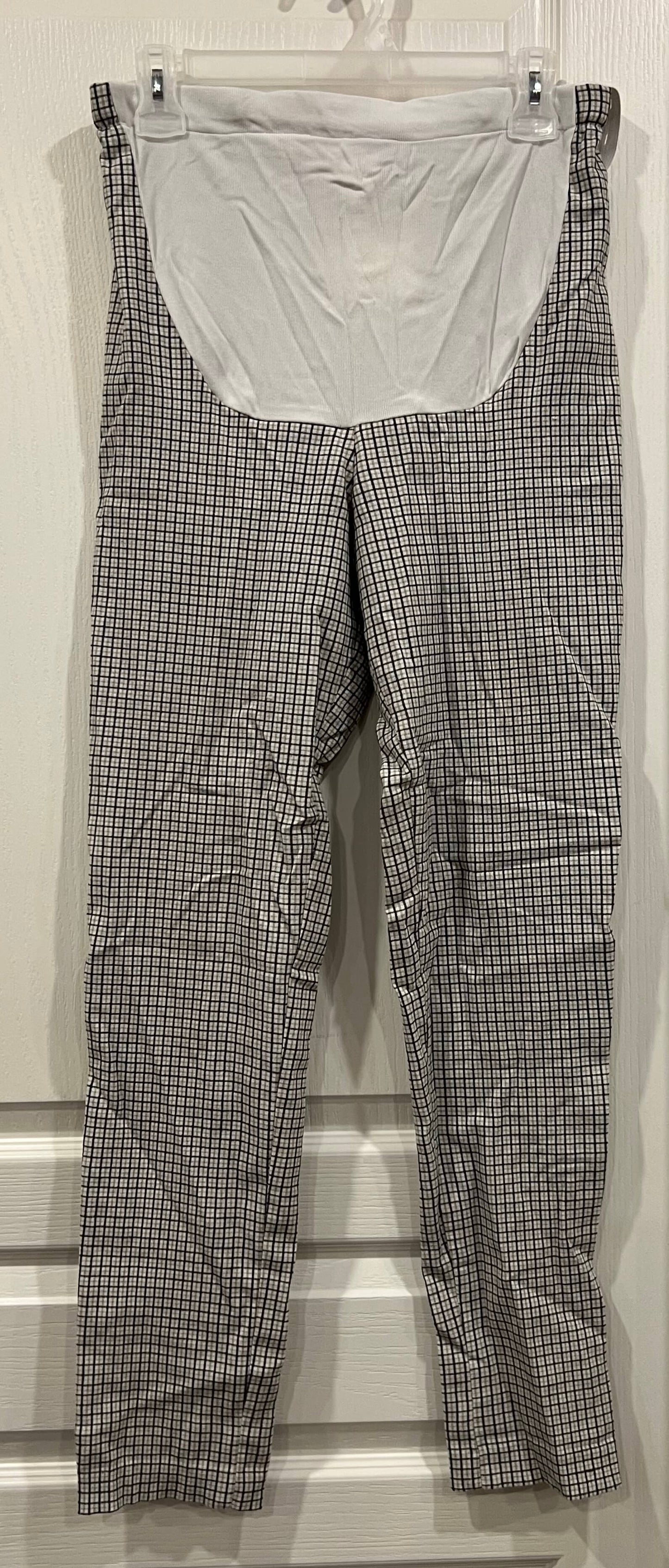 Thyme Maternity plaid stretchy pants, size X-Small, VGUC, Maternity XS (0-2)