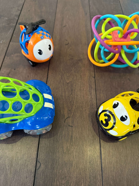 Infant & toddler toys - 4 items including cars