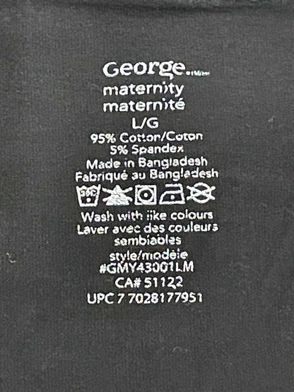 Black Maternity Leggings by George, size Large, Very Good Used Condition (VGUC), Maternity L (12-14)