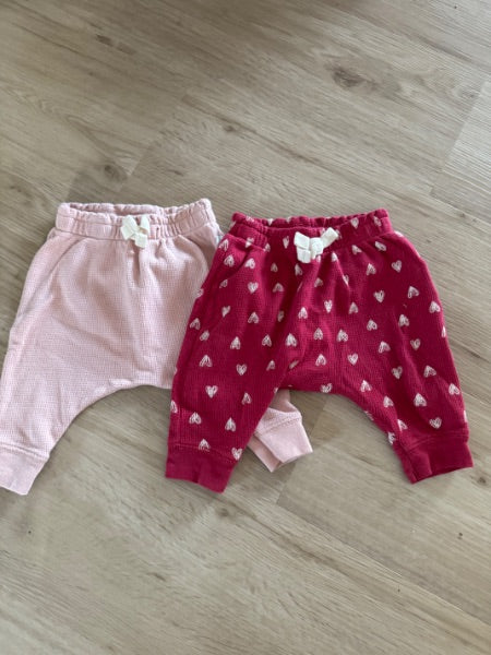 Set of 2 Waffle Knit Joggers, Kids 3 Month (0-3M)