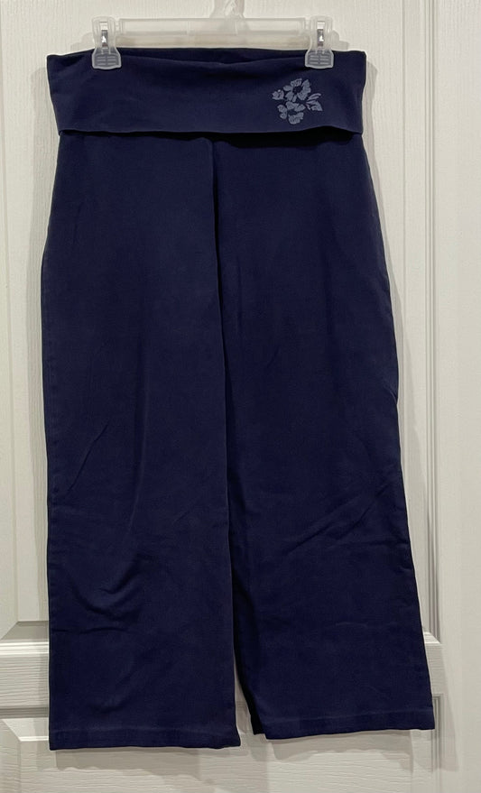 Navy Blue Maternity Yoga Pants, size 10 (Eur 38), Very Good Used Condition (VGUC), Maternity S (4-6)
