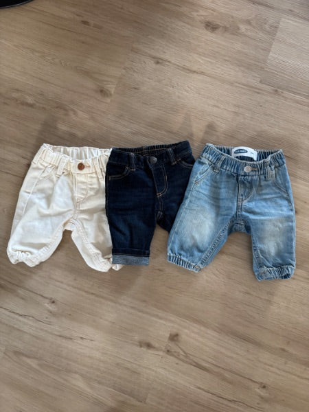 Set of 3 Jeans, Kids 3 Month (0-3M)