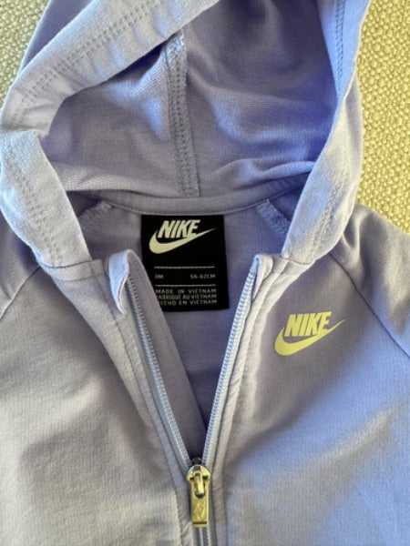 Nike Zip-Up Hooded Coverall, Kids 3 Month (0-3M)