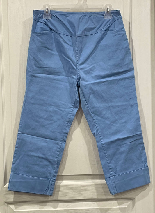 Blue Maternity Capris/Crops, Approx size 6-8, Very Good Used Condition (VGUC), Maternity S (4-6)