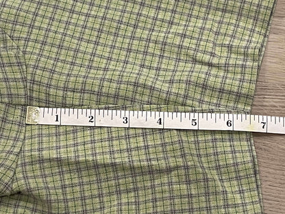 Lime Green Plaid Maternity Shorts, size Small, Very Good Used Condition (VGUC), Maternity S (4-6)