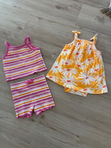 Pack of 2 Baby Girl's Summer Outfits, Kids 6 Month (3-6M)