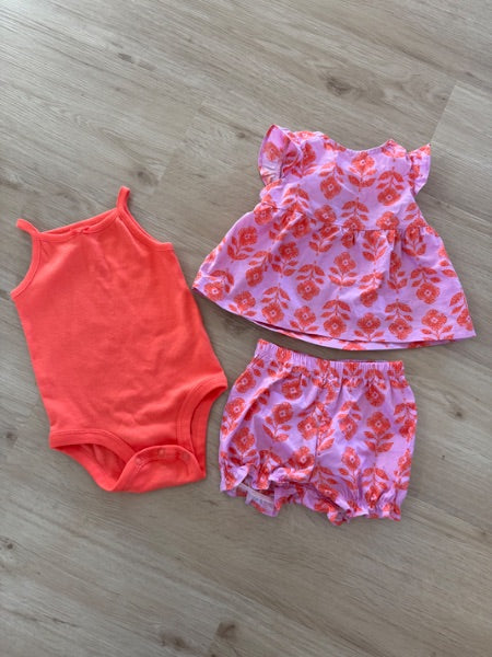 Carter's 3-Piece Summer Set, Kids 6 Month (3-6M)