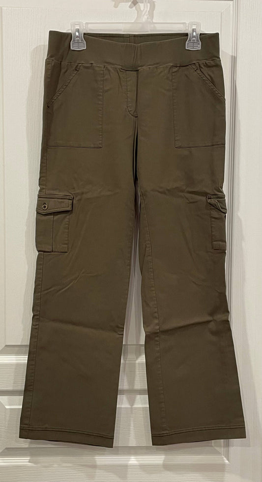 Maternity Cargo Pants, Army Green, size Medium, Very Good Used Condition (VGUC), Maternity M (8-10)