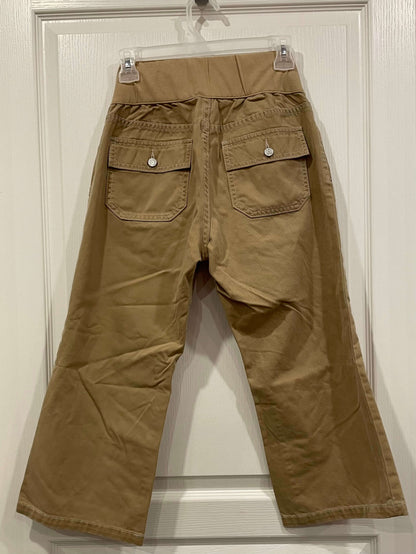 Khaki Maternity Crops/Capris from GAP Maternity, size 6, Excellent Used Condition (EUC), Maternity S (4-6)