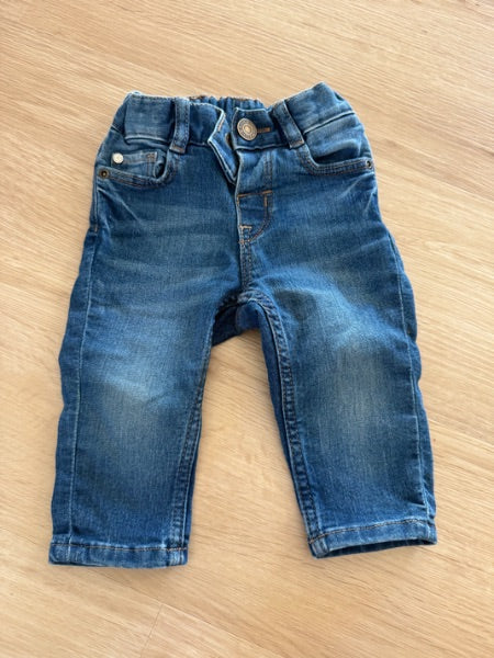 4-6 Month Elastic Waist Jeans, Kids 6 Month (3-6M)