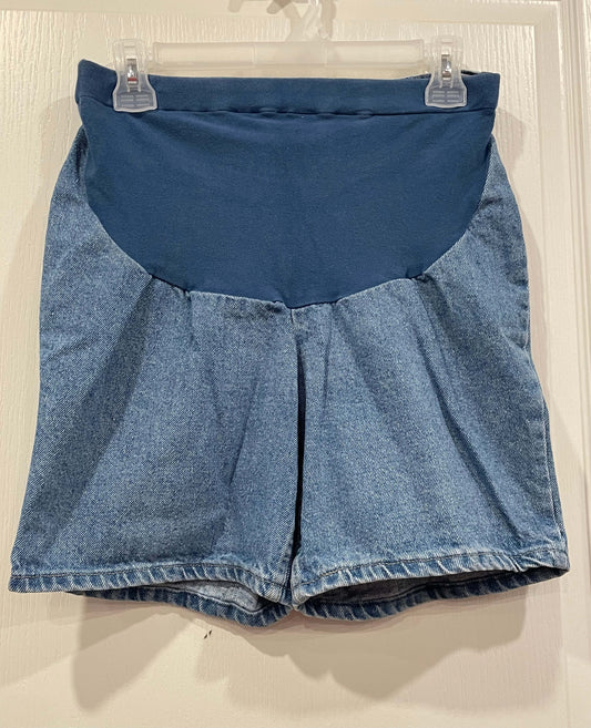 R.E.B.E.L Maternity Denim Jean Shorts, size 4 (Small), Maternity S (4-6)
